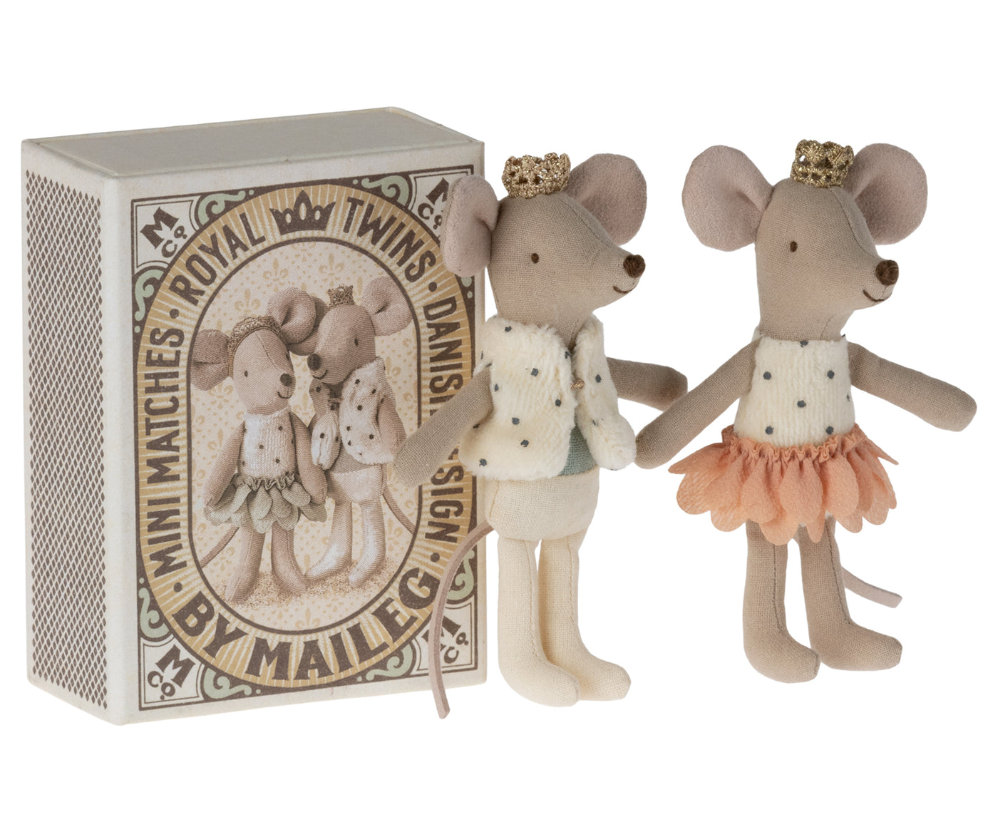 Royal twins mice, Little sister and  brother in box