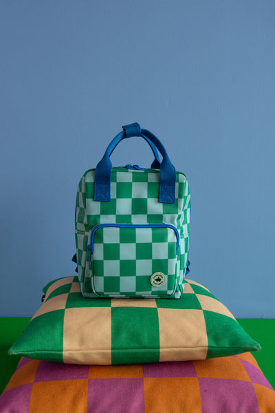 Studio Ditte by Rilla go Rilla | backpack small // blocks green-blue