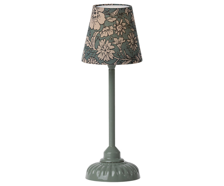 Vintage floor lamp, small - Dark mint