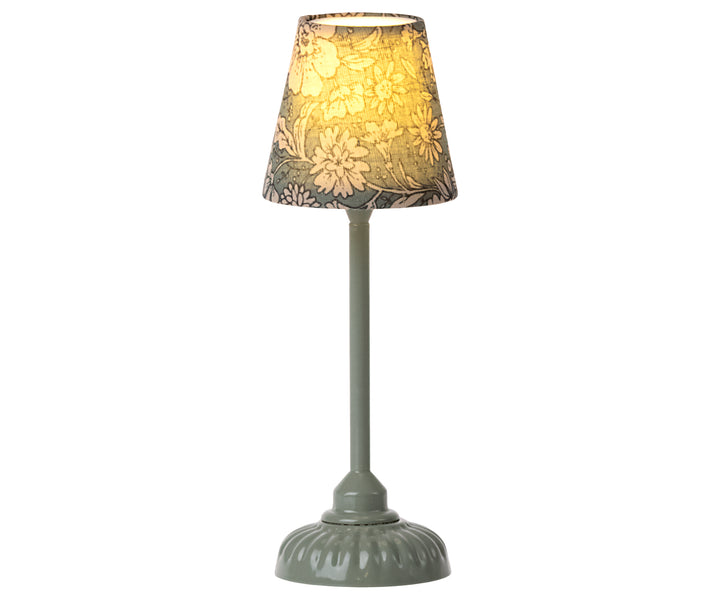 Vintage floor lamp, small - Dark mint