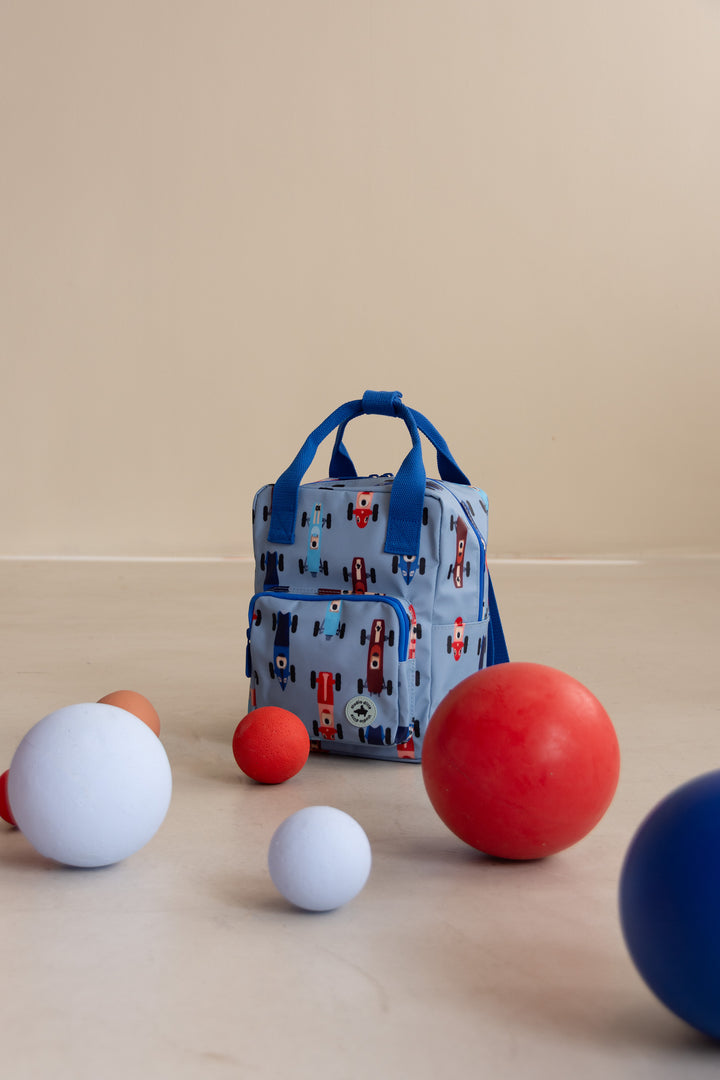 Studio Ditte by Rilla go Rilla | backpack small | race cars blue