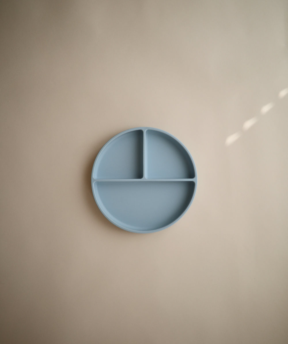 Silicone Suction Plate Powder Blue