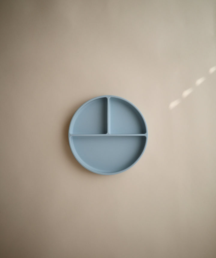 Silicone Suction Plate Powder Blue