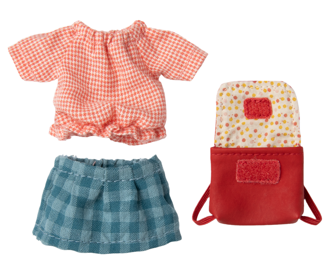 Clothes and bag, Big sister mouse - Red