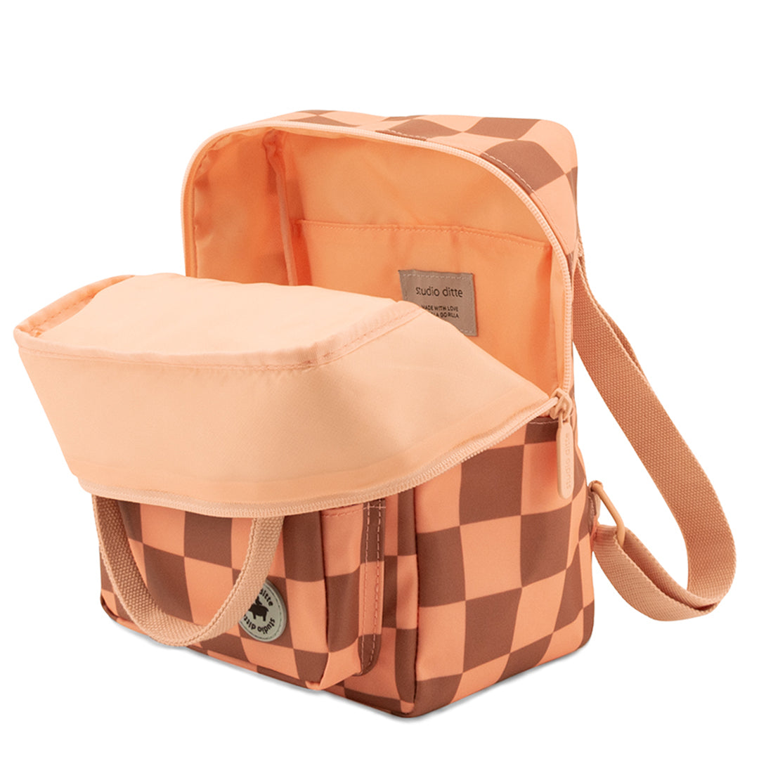 Studio Ditte by Rilla go Rilla | backpack small // blocks pink - brown