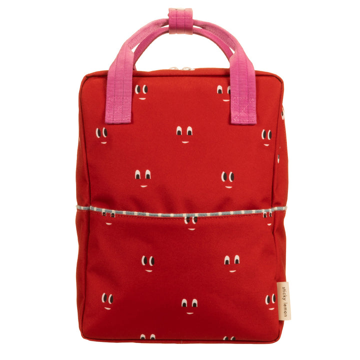 Sticky Lemon backpack medium | better together | special edition | eyes | basketball red