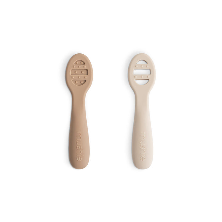 First Feeding Baby Spoons 2-Pack Natural/Shifting Sand