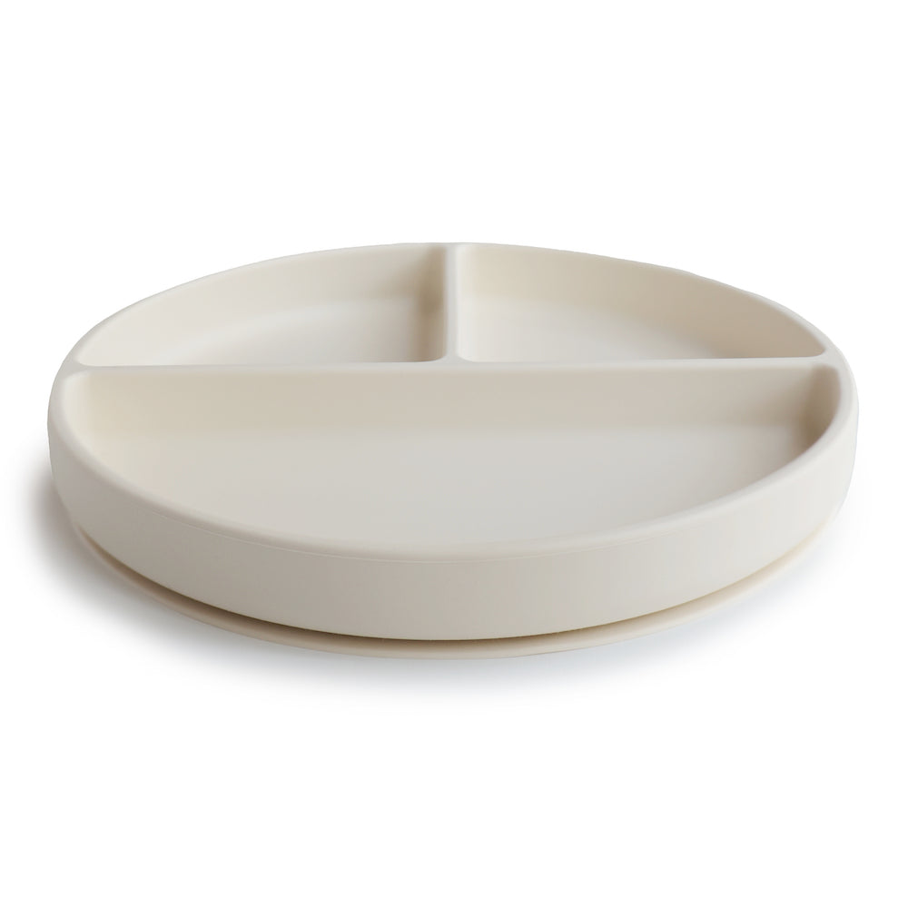 Silicone Suction Plate Ivory