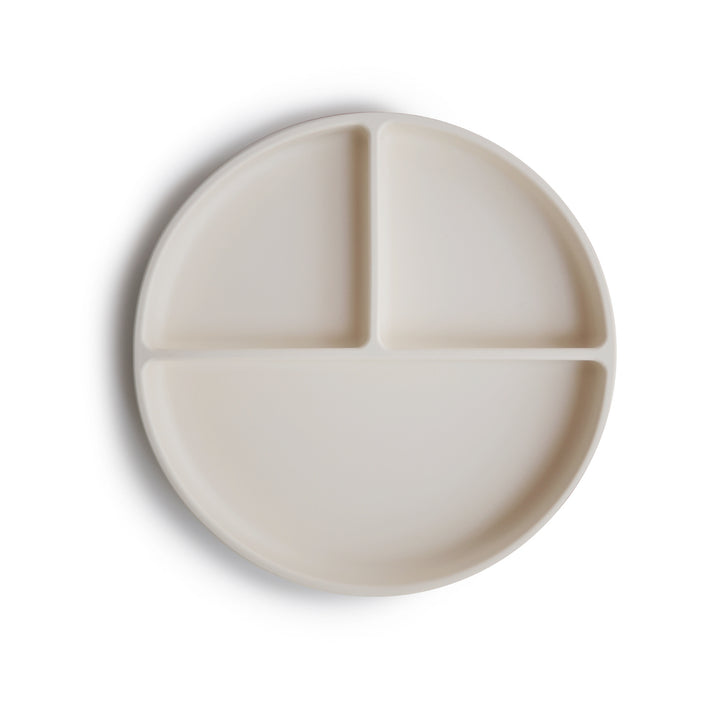 Silicone Suction Plate Ivory