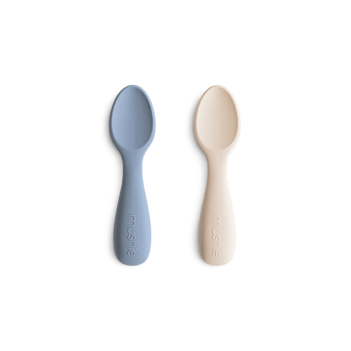 Silicone Toddler Starter Spoons 2-Pack Tradewinds/Shifting Sand