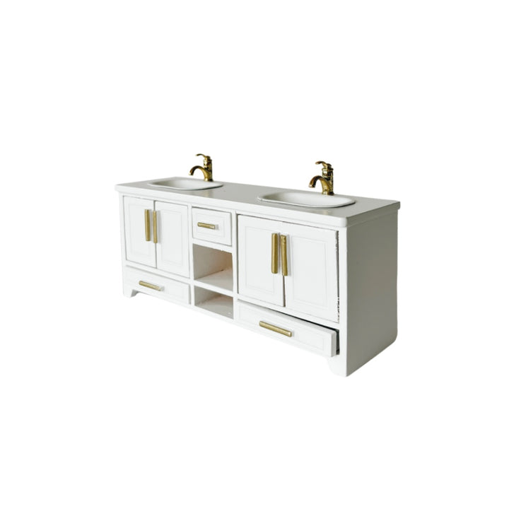 Miniature double vanity