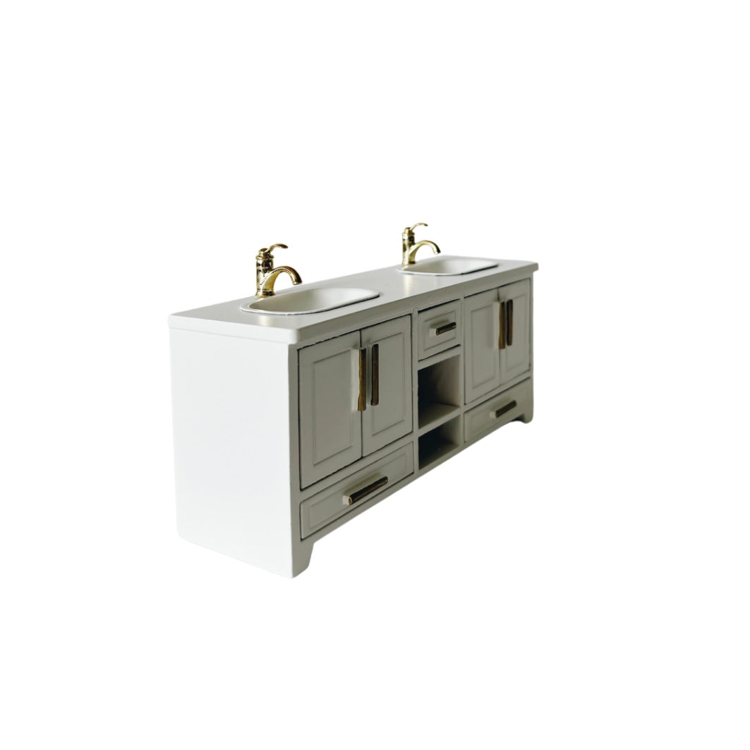 Miniature double vanity