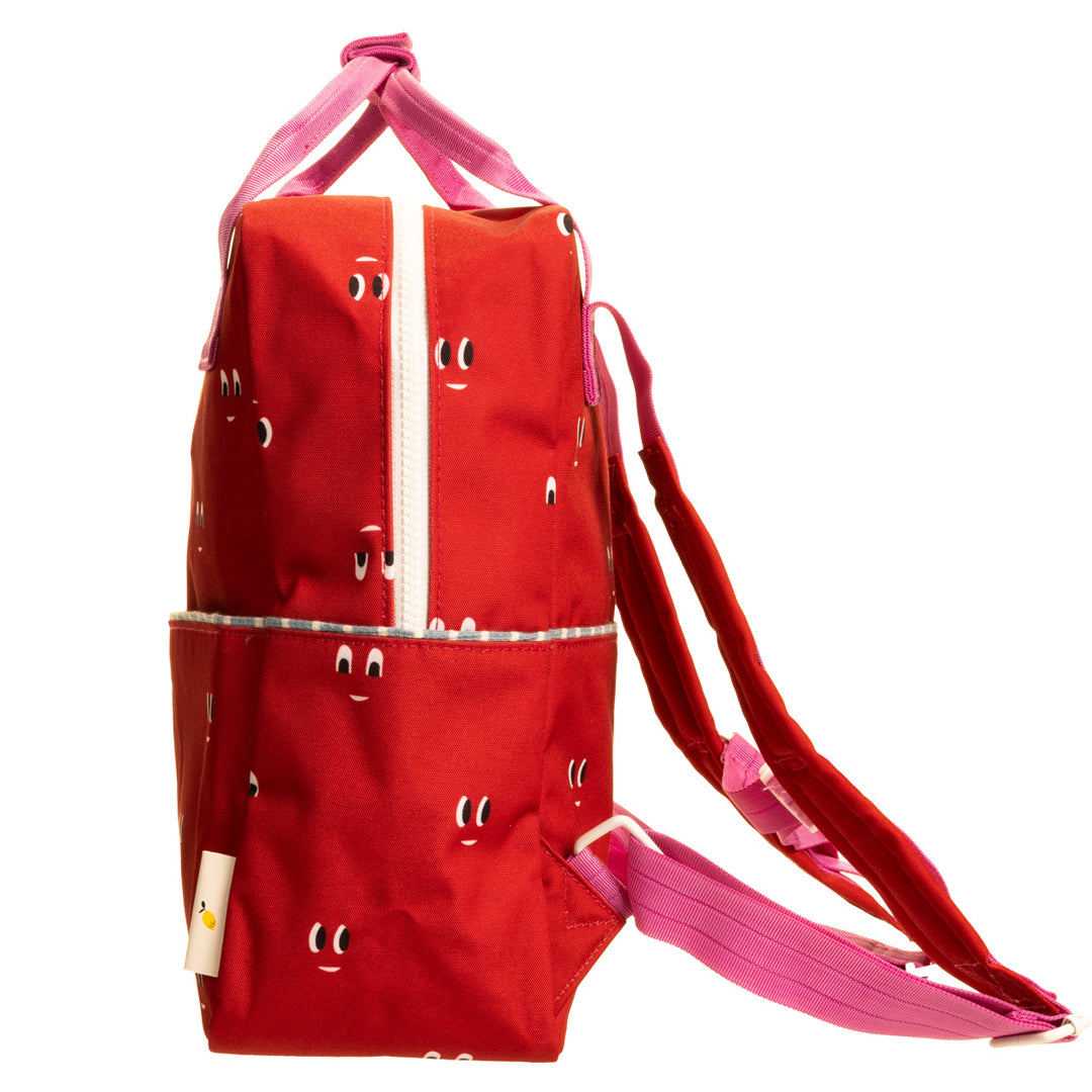 Sticky Lemon backpack medium | better together | special edition | eyes | basketball red