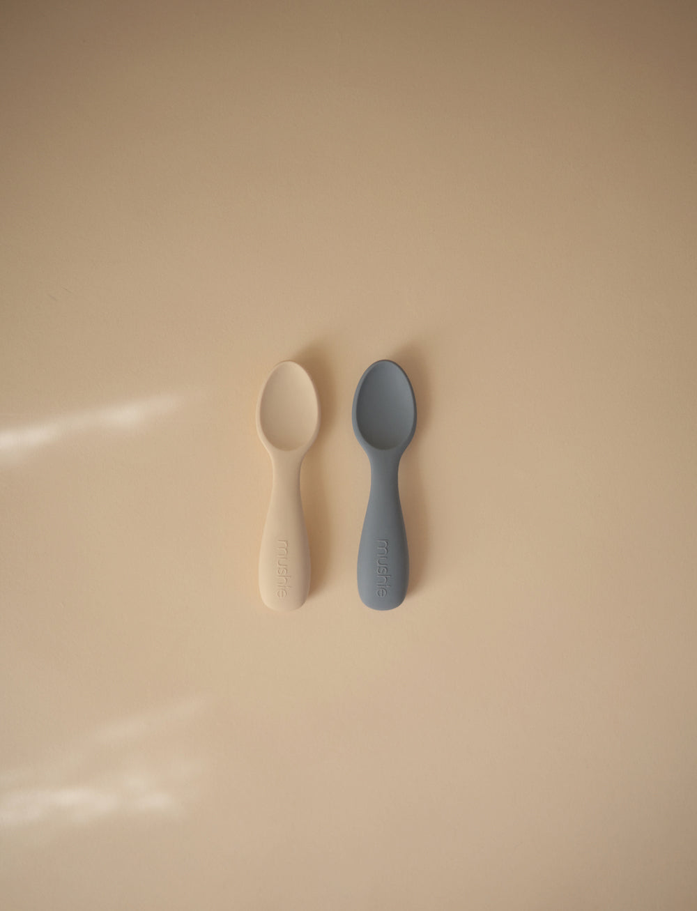 Silicone Toddler Starter Spoons 2-Pack Tradewinds/Shifting Sand