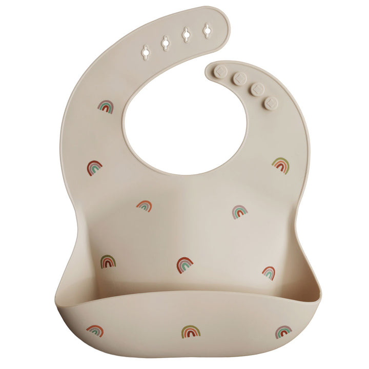 Silicone Baby Bib Powder Rainbows