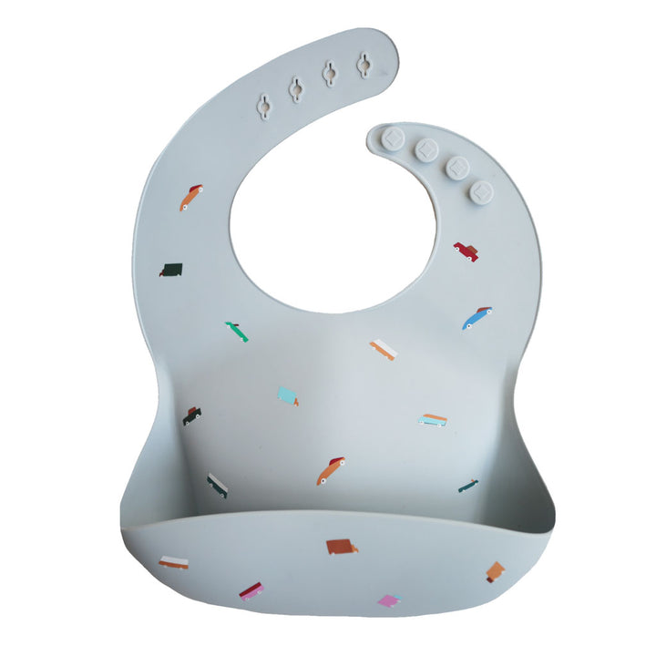 Silicone Baby Bib Retro Cars