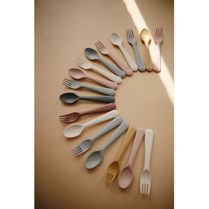 Dinnerware Fork and Spoon Set Ivory