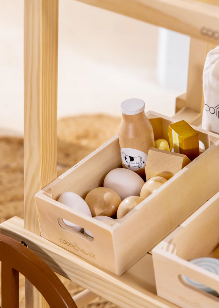 Wooden Dairy Playset