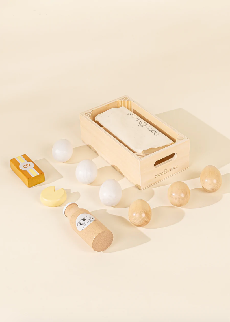 Wooden Dairy Playset