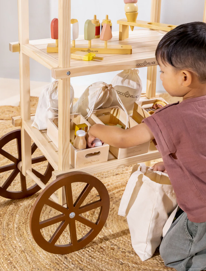 Wooden Dairy Playset