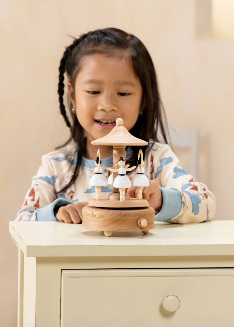 Wooden Music Box - Ballerinas