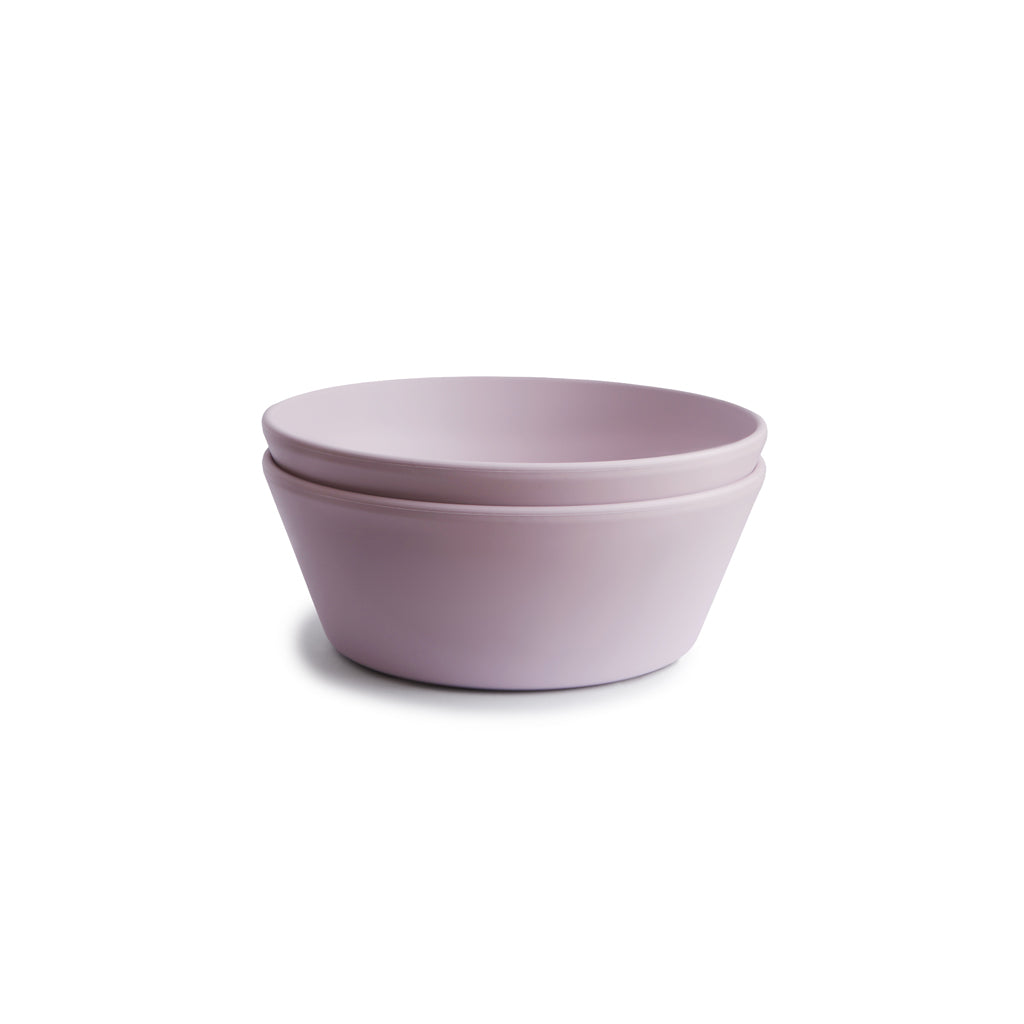 Round Dinnerware Bowl Soft Liliac, Set of 2